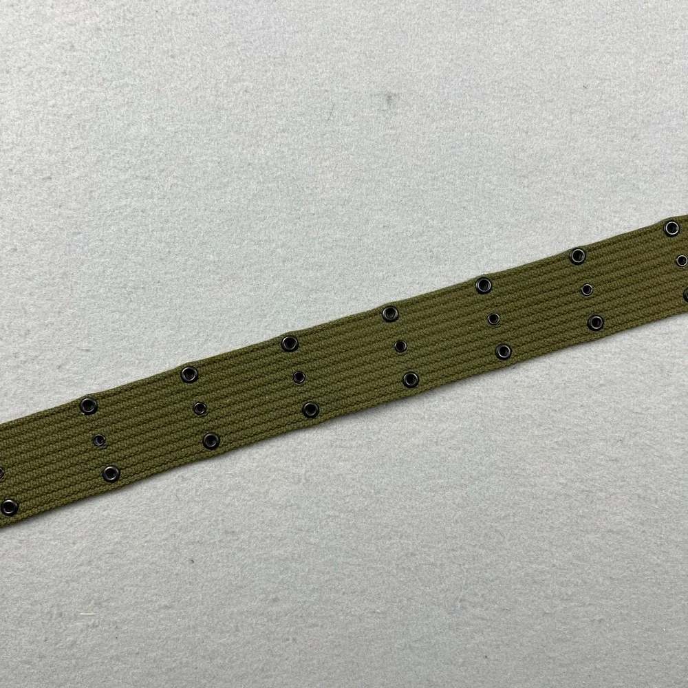US Military WW1 Pistol Belt Mens 36 Olive Green Canvas Tactical Utility Vintage